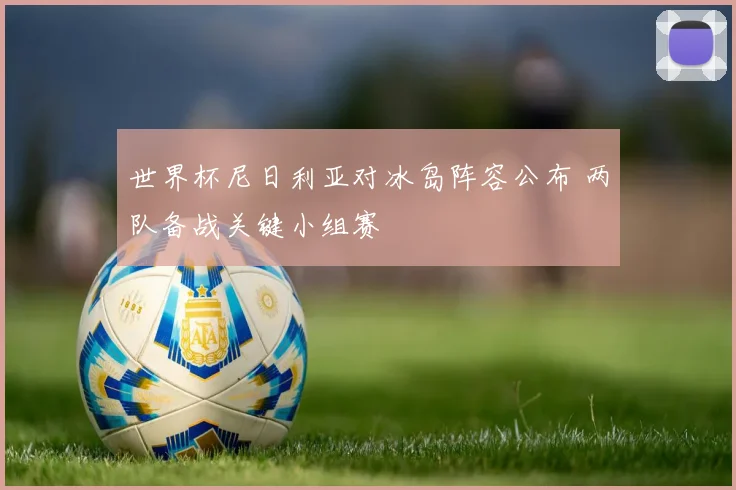 世界杯尼日利亚对冰岛阵容公布 两队备战关键小组赛