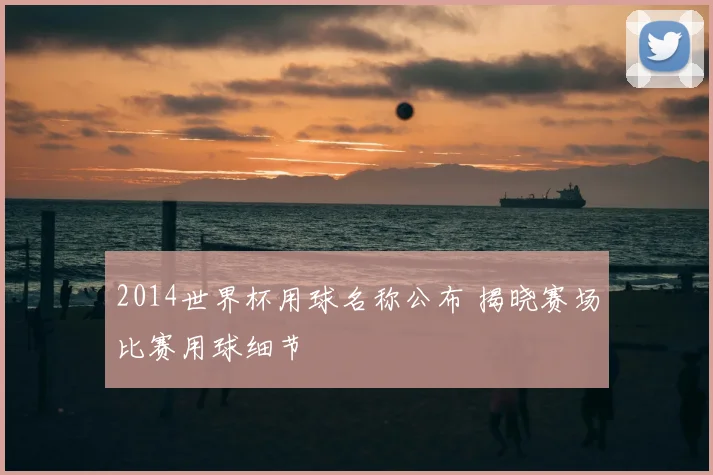 2014世界杯用球名称公布 揭晓赛场比赛用球细节